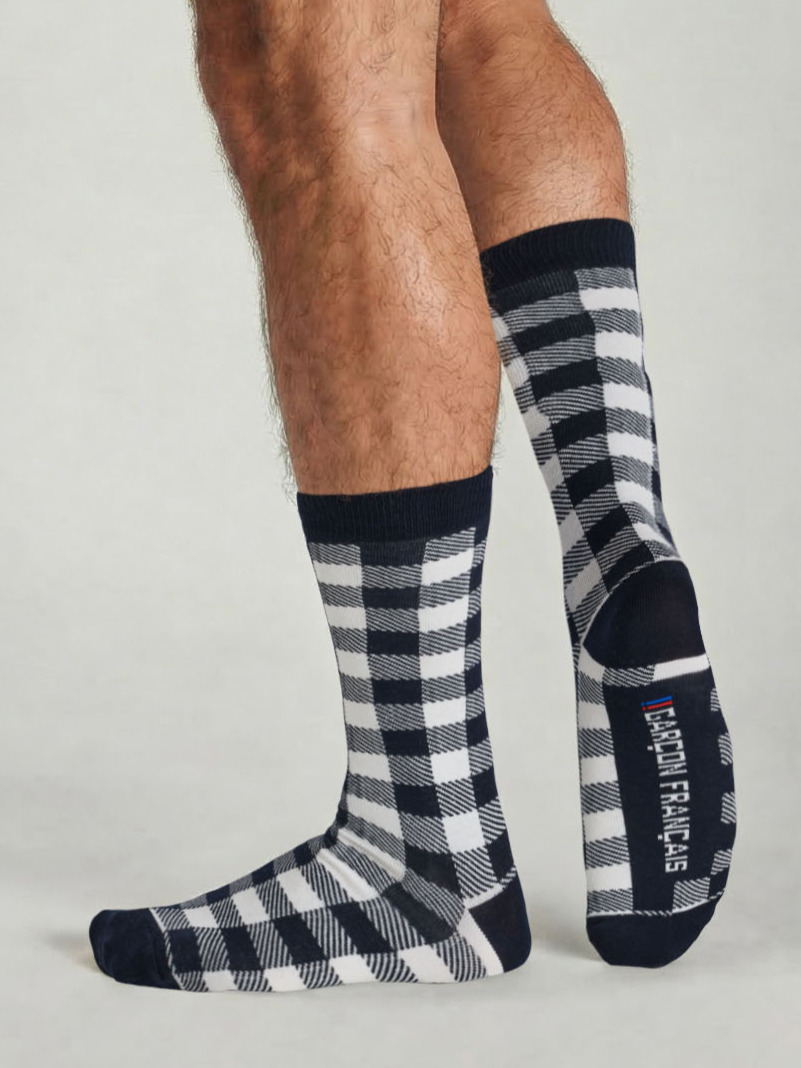 Calcetines leñadores blanco