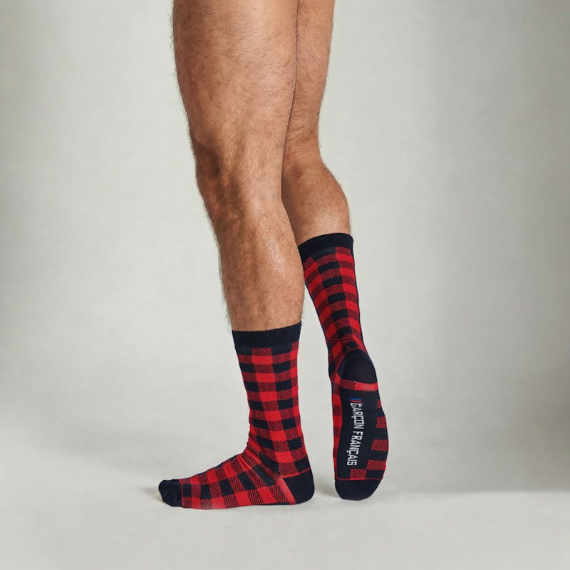 Chaussettes Bûcheron rouge