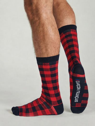 Chaussettes Bûcheron rouge
