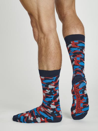 Tricolor camo socks