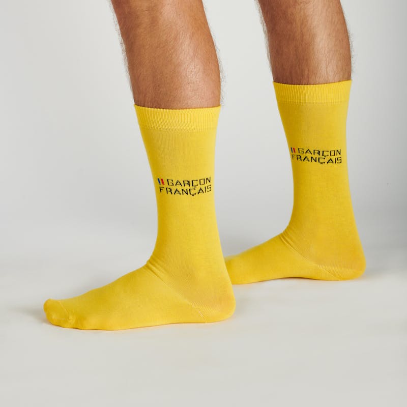 Calcetines amarillos fabricados en Francia - Garçon Français