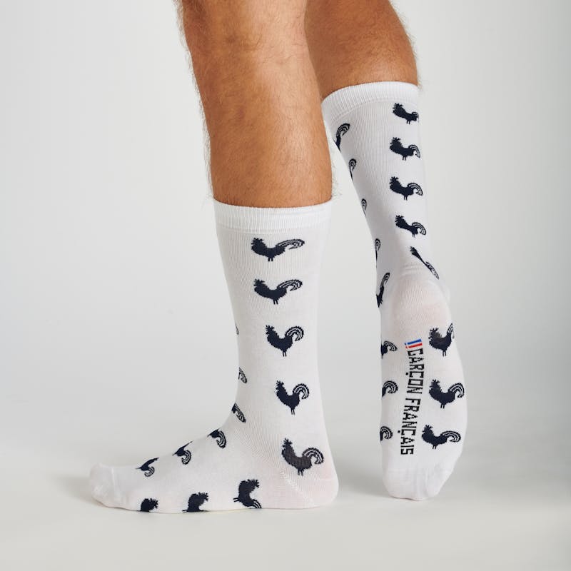 Chaussettes coqs gaulois
