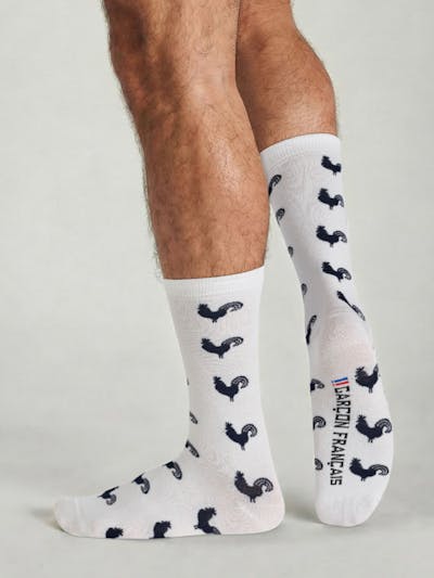Chaussettes coqs gaulois