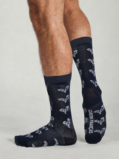 Calcetines Origami Gallo Blanco