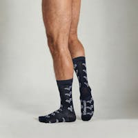 Origami white rooster socks