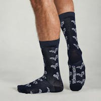 Origami white rooster socks