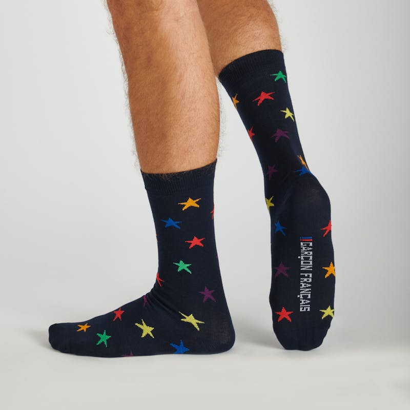 Rainbow Stars Socks
