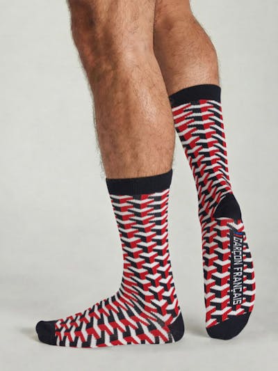 Chaussettes géométriques