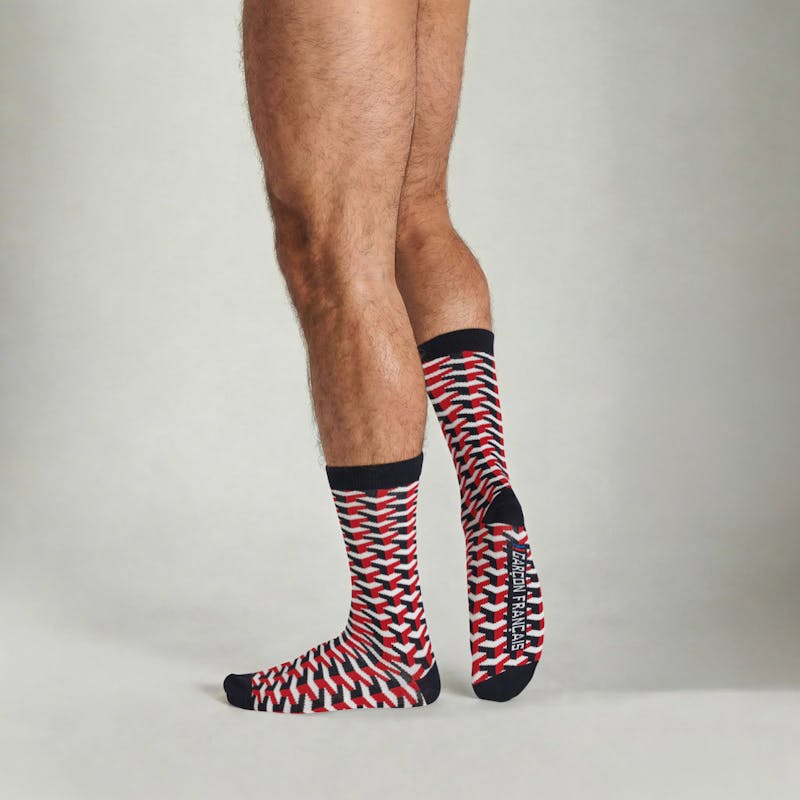 Chaussettes géométriques