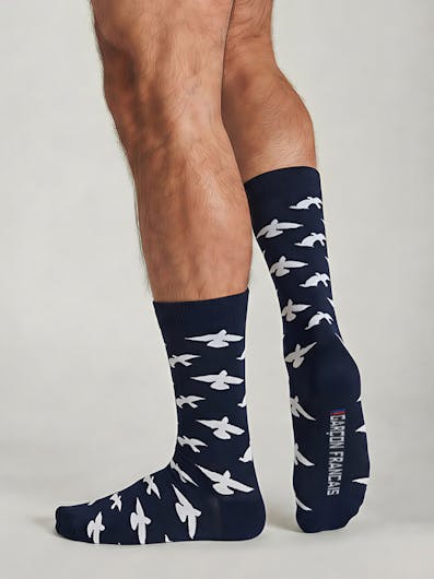 Chaussettes Oiseaux blancs
