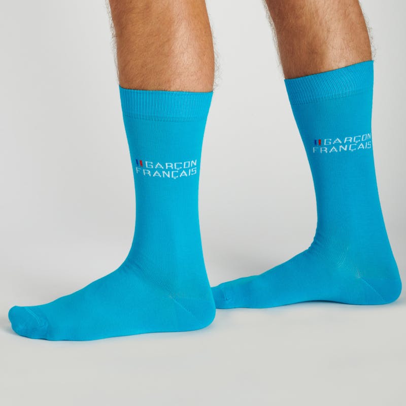 Chaussettes turquoise