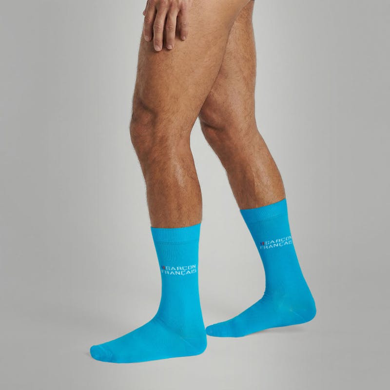 Chaussettes turquoise