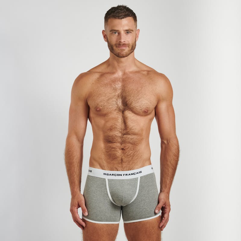 Boxer classique gris