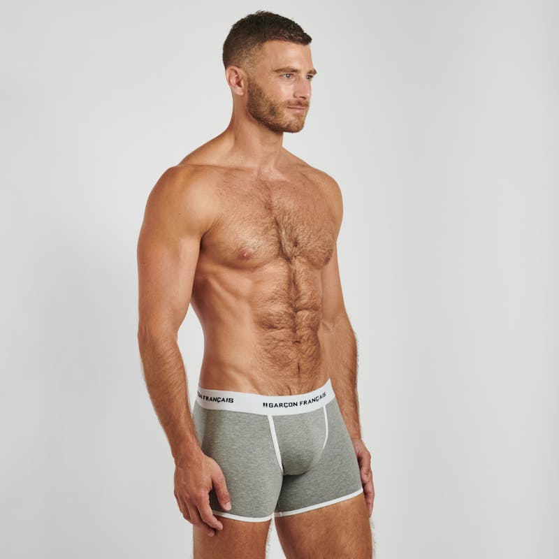Boxer classique gris