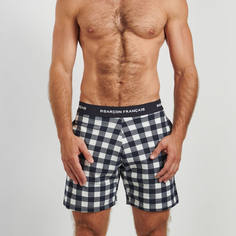 Short de pijama Leñador blanco