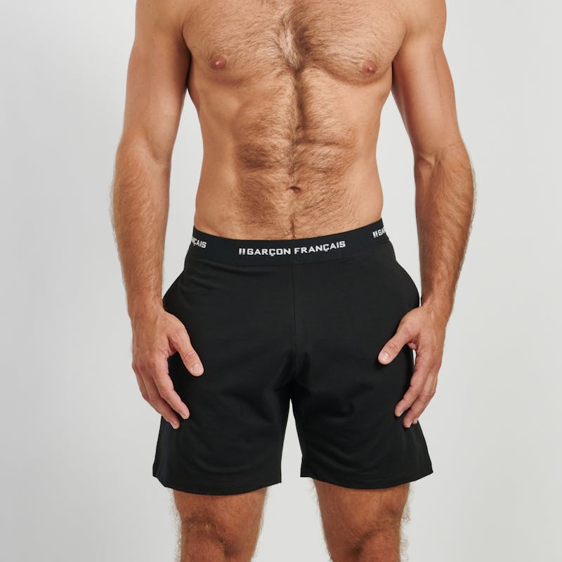 Black short pyjama bottom