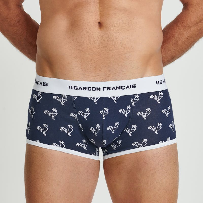 Boxer court Origami blanc