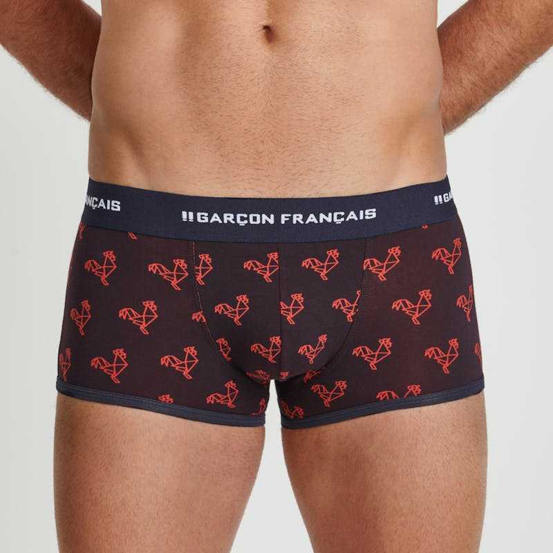 Boxer Origami Coq rouge