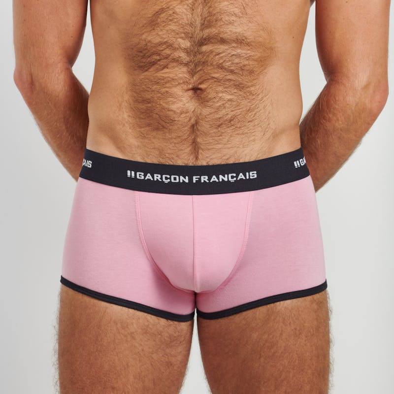 Bóxer corto rosa