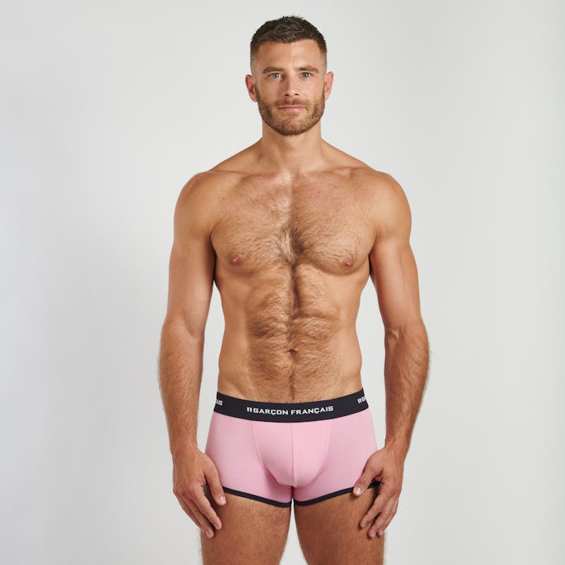 Bóxer corto rosa