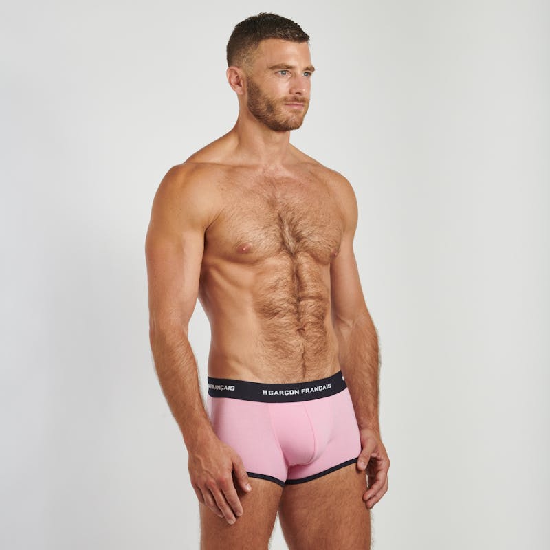 Bóxer corto rosa