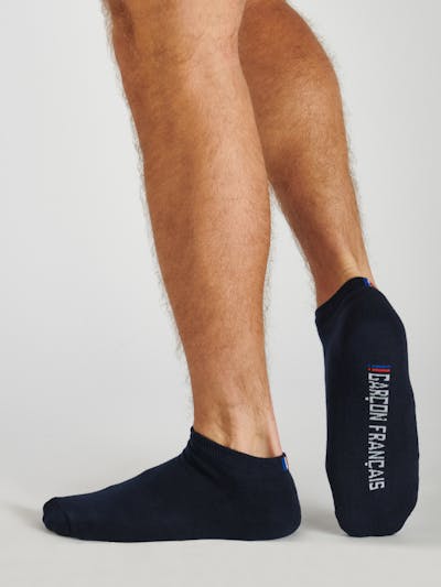Navy blue ankle socks