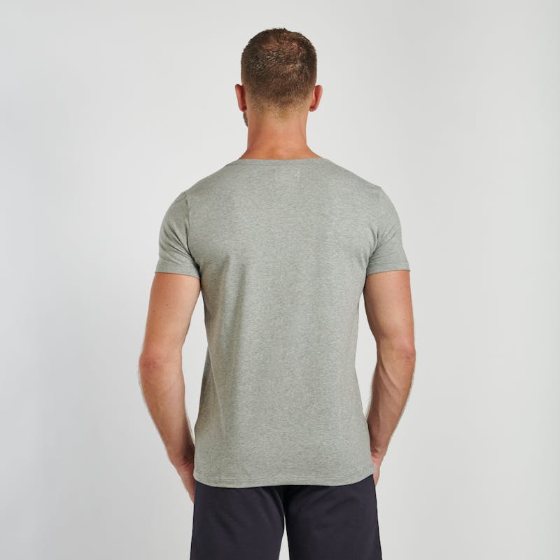Grey t-shirt V-neck - Essential