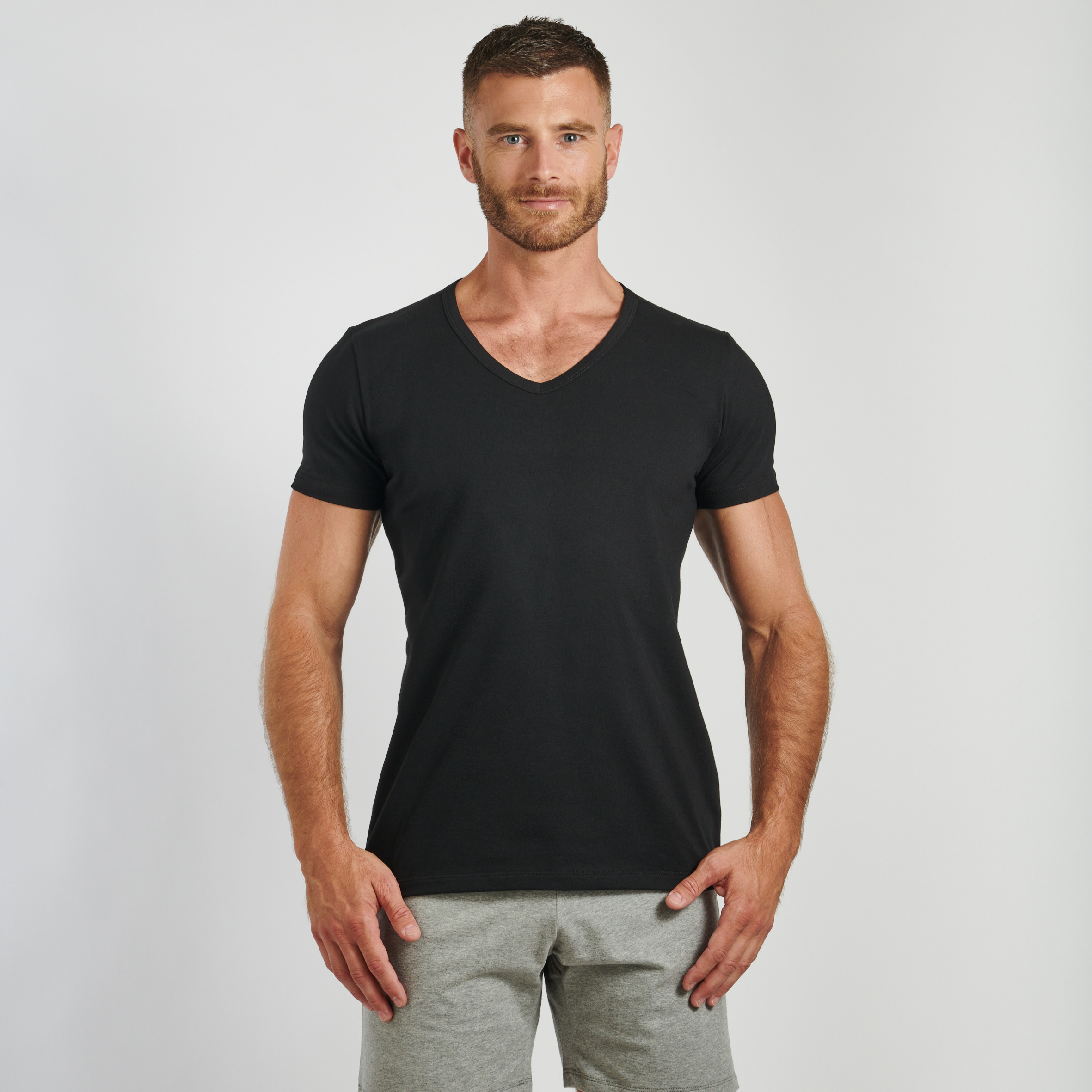 T shirt homme noir coton biologique made in France Gar on