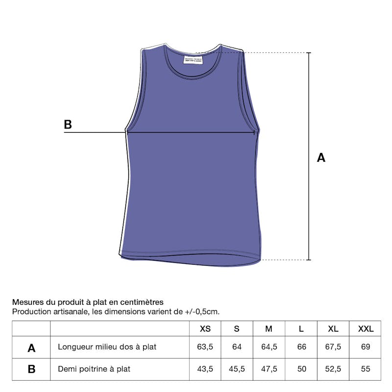 Camiseta de tirantes azul marino