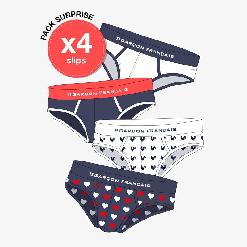 Lote de 4 slips "sorpresa"