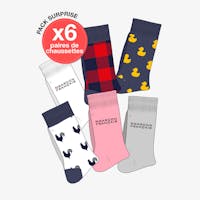 Lot 6 chaussettes surprises