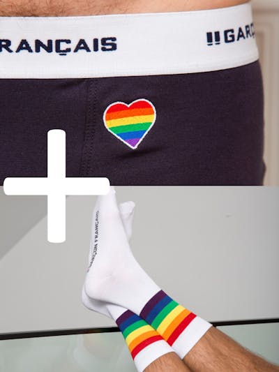 Pack boxer & chaussettes Arc-en-Ciel