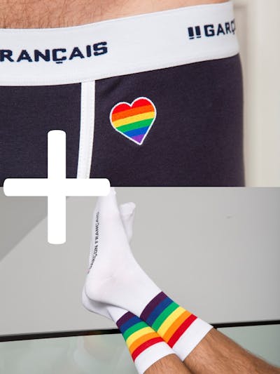 Pack boxer long & chaussettes Arc-en-Ciel