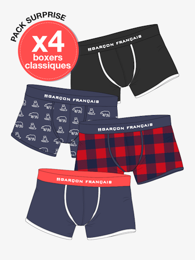 Set of 4 surprise boxers