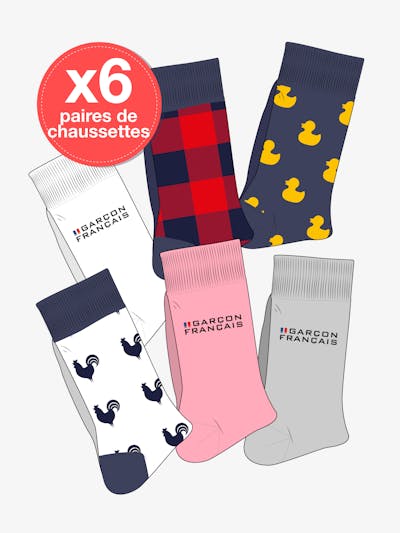 Pack 6 chaussettes surprise - second choix