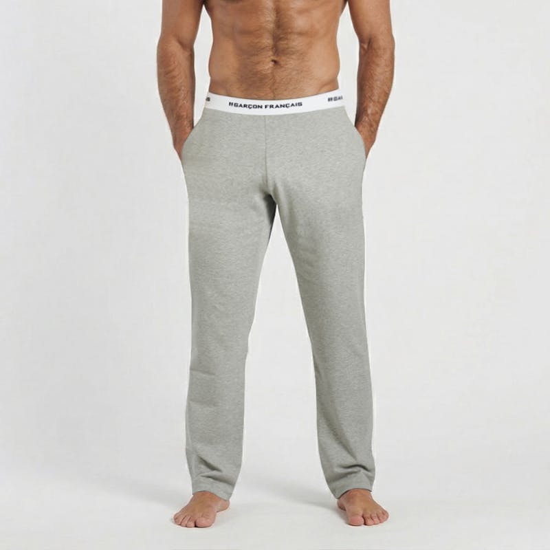 Pantalon pyjama gris chiné