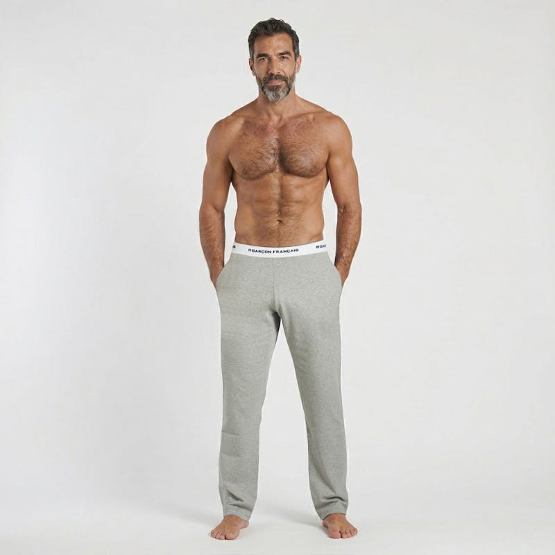 Pantalon pyjama gris chiné
