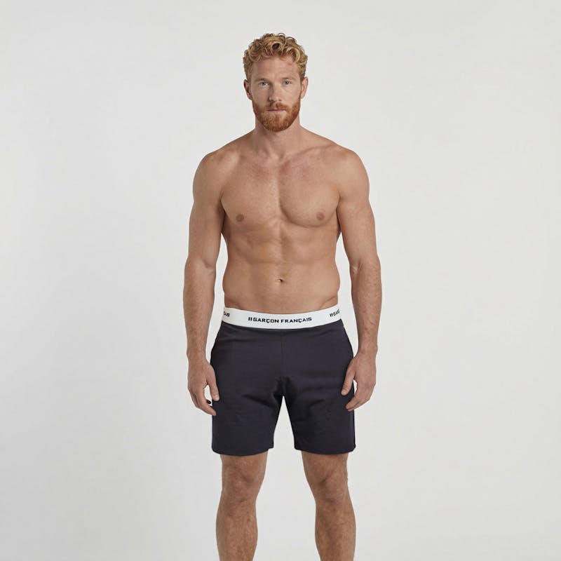 Short pyjama bleu marine