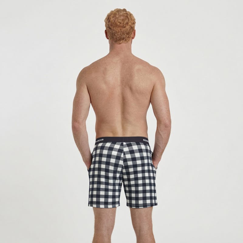 Short de pijama Leñador blanco