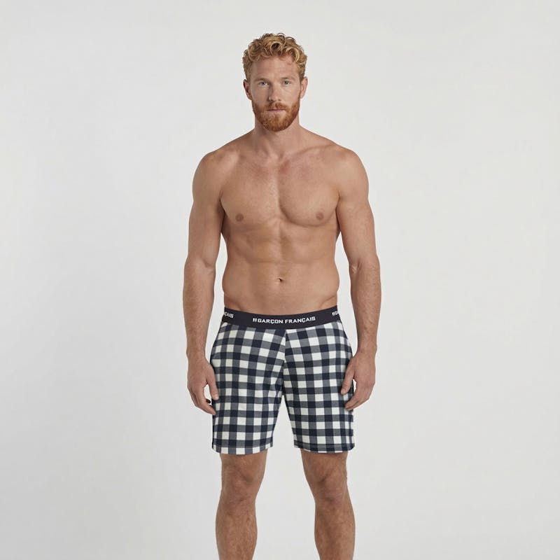 Short de pijama Leñador blanco