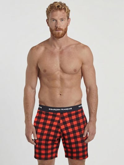 Short pyjama Bûcheron rouge