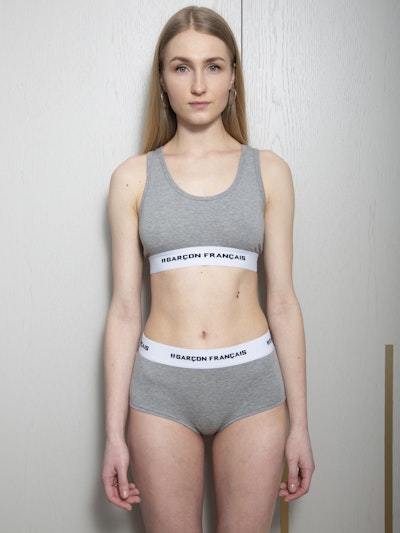 Shorty femme gris