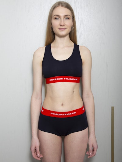 Shorty femme tricolore
