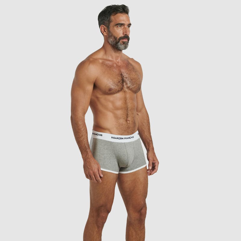 Boxer court gris