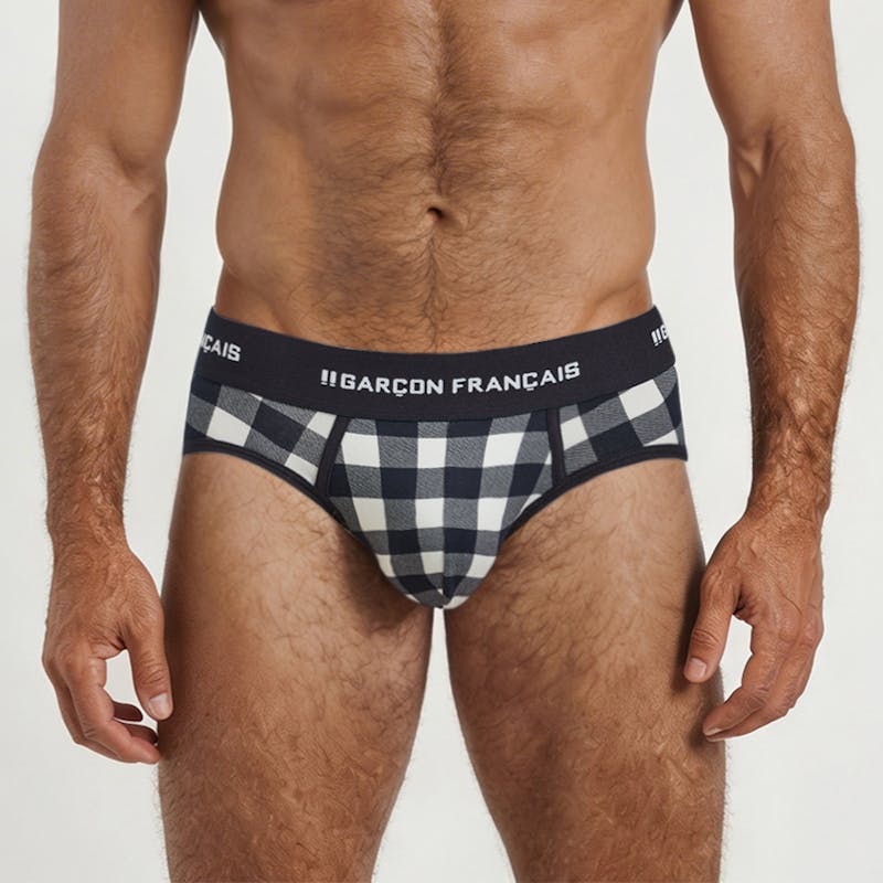 Slip leñador blanco