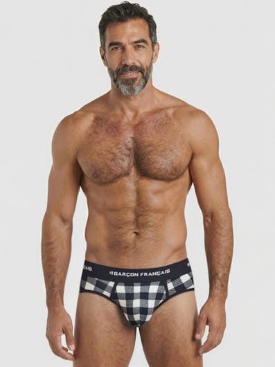 Slip leñador blanco