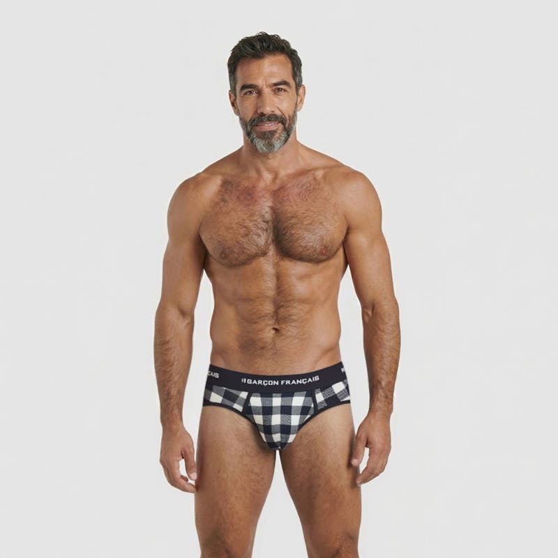 Slip leñador blanco