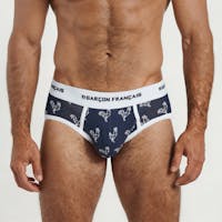 Origami white rooster brief