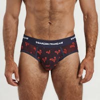 Origami red rooster brief