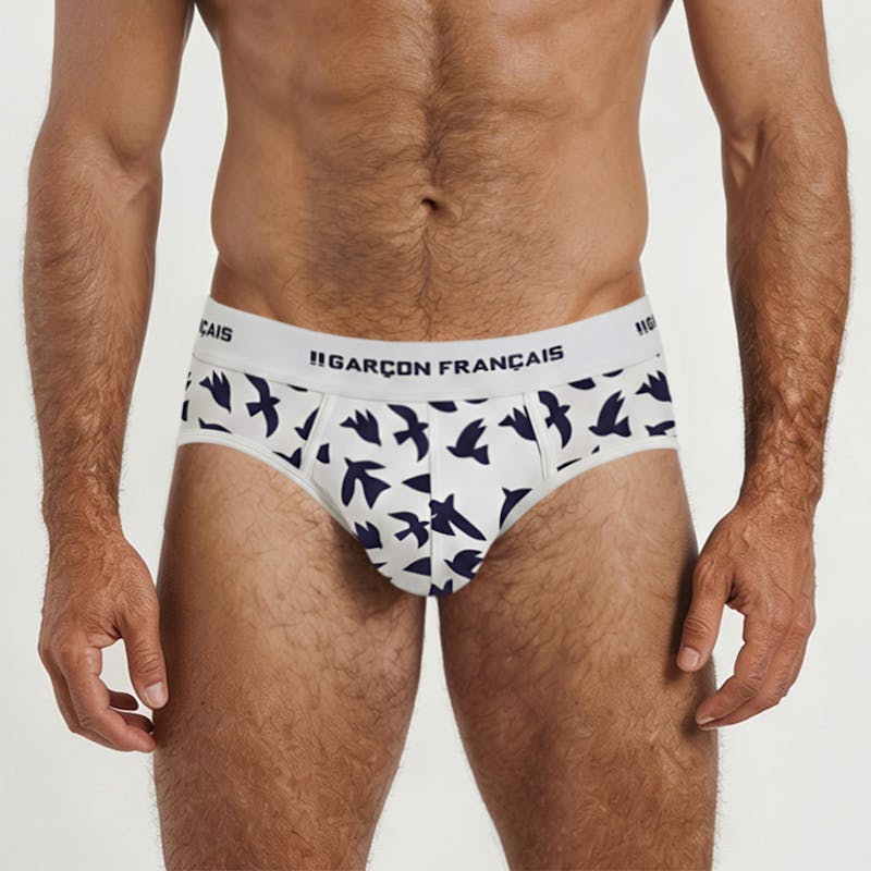 Navy blue birds Brief